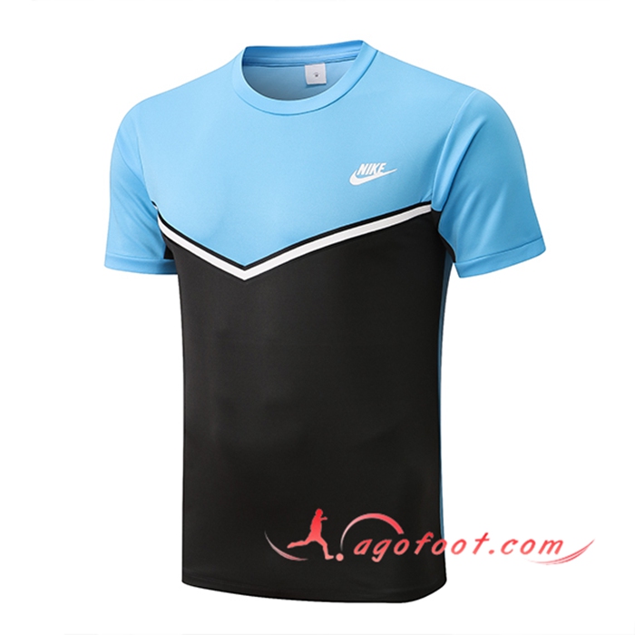 Training T-Shirts Nike Noir/Bleu 2022/2023