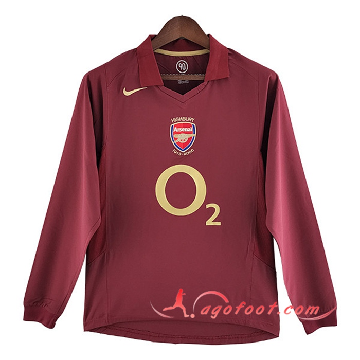 Maillot de Foot Arsenal Retro Domicile Manches Longues 2005/2006