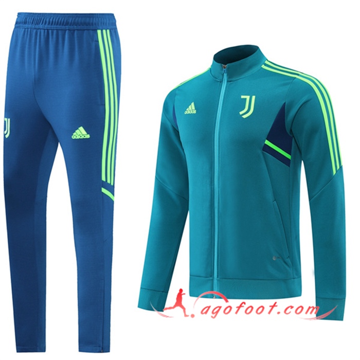Ensemble Veste Survetement de Foot Juventus Vert 2022/2023