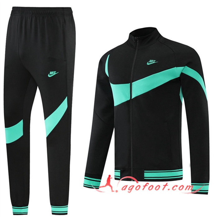 Ensemble Veste Survetement de Foot Nike Vert/Noir 2022/2023