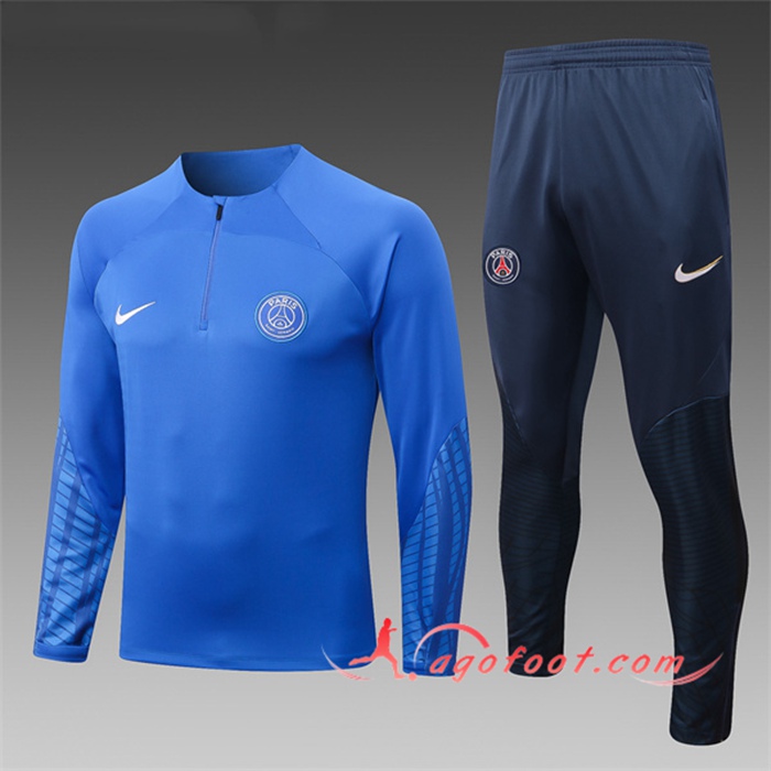 Ensemble Survetement de Foot PSG Enfant Bleu 2022/2023