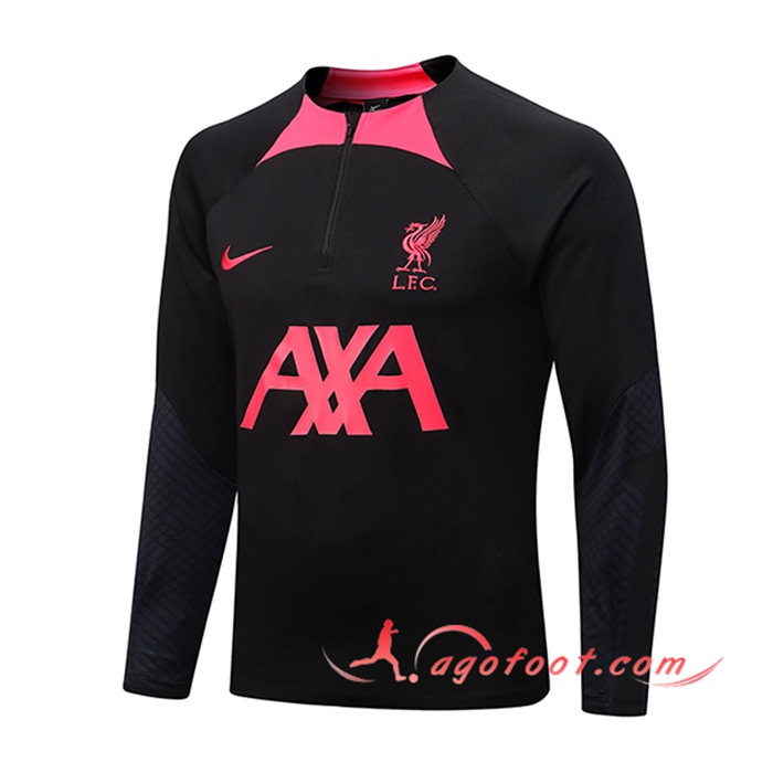 Sweatshirt Training FC Liverpool Noir/Rose 2022/2023