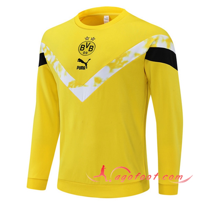 Sweatshirt Training Dortmund BVB Jaune/Blanc 2022/2023
