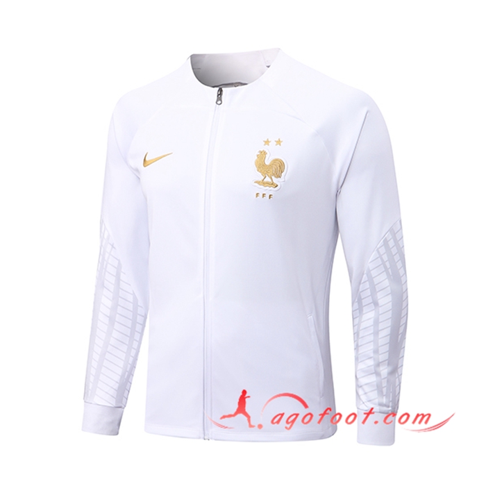 Veste Foot France Blanc 2022/2023