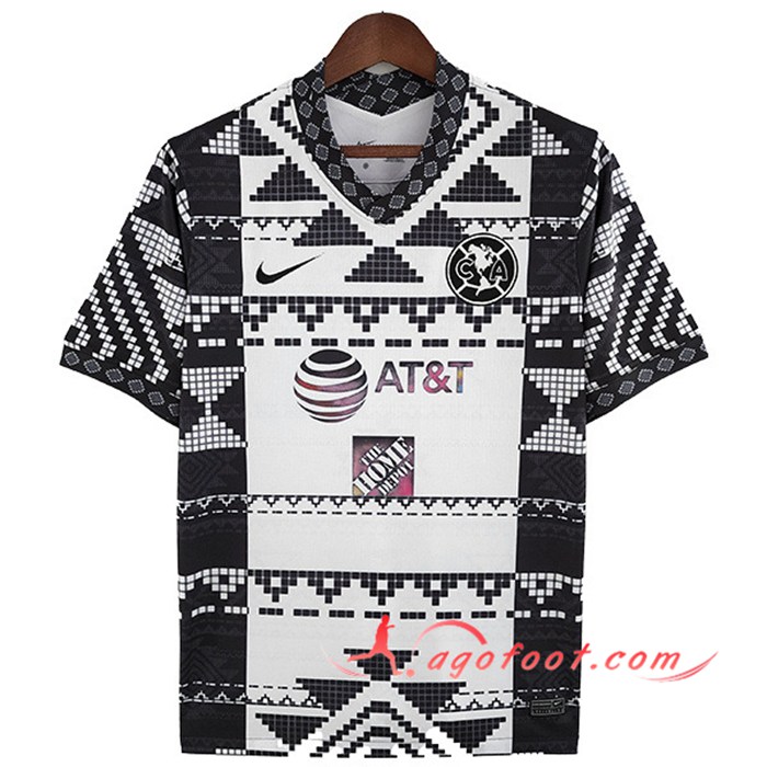 Maillot de Foot Club America Noir/Blanc 2022/2023