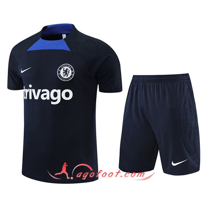 Ensemble Training Debardeur + Shorts FC Chelsea Bleu Marin 2022/2023