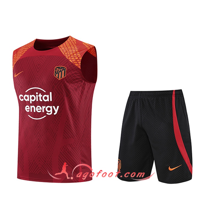 Ensemble Training Debardeur + Shorts Atletico Madrid Brune 2022/2023