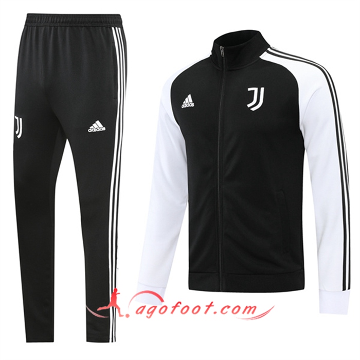 Ensemble Veste Survetement Juventus Noir/Blanc 2022/2023