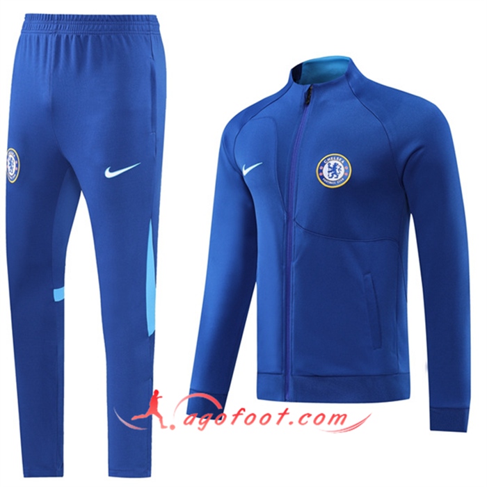 Ensemble Veste Survetement FC Chelsea Bleu 2022/2023