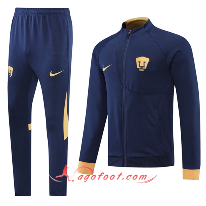 Ensemble Veste Survetement Pumas UNAM Bleu 2022/2023