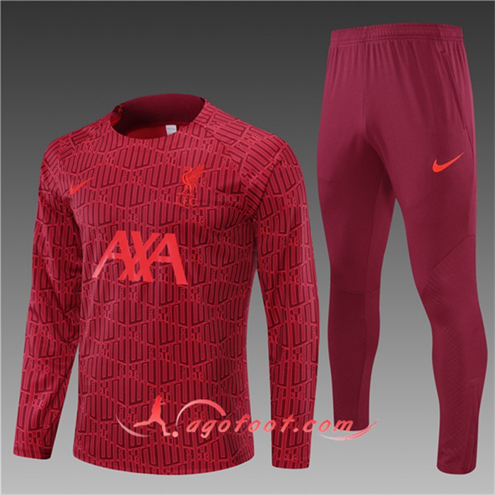 Ensemble Survetement de Foot FC Liverpool Enfant Brune 2022/2023