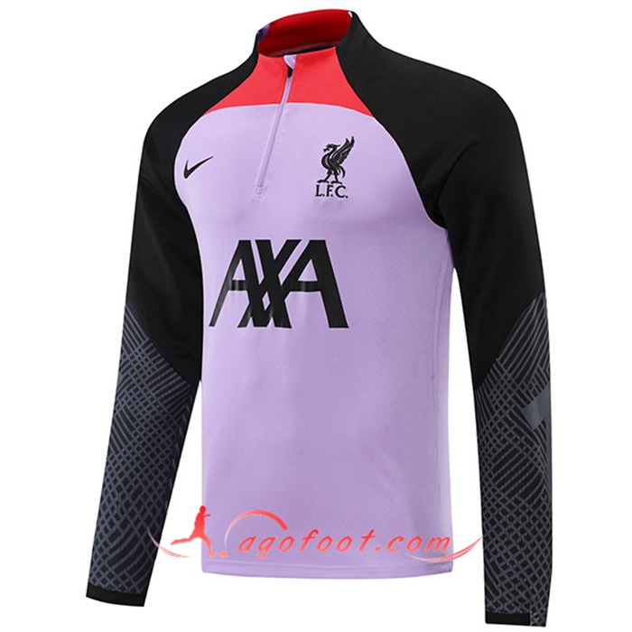 Sweatshirt Training FC Liverpool Pourpre/Noir 2022/2023