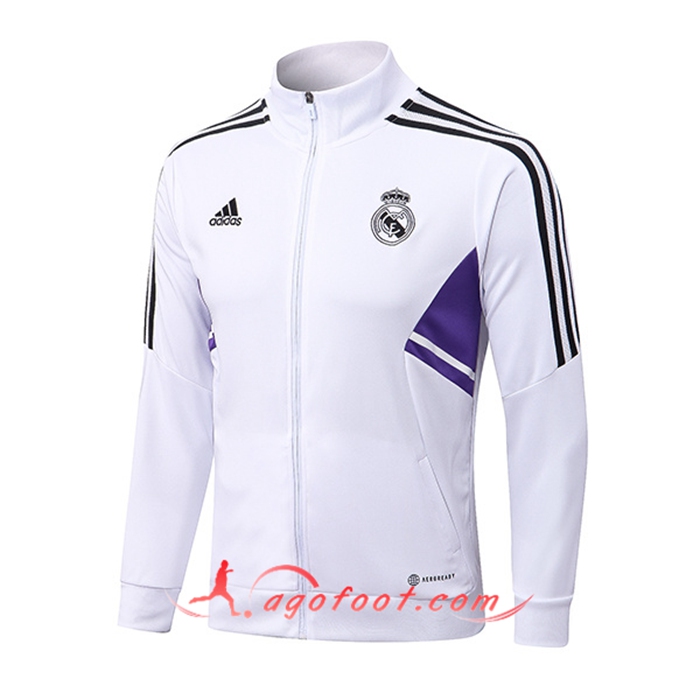 Veste Foot Real Madrid Blanc 2022/2023