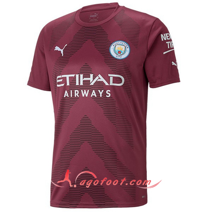 Nouveau Maillot de Foot Manchester City Brune Gardien de But 2022/2023