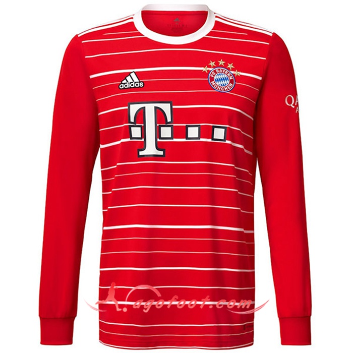 Nouveau Maillot de Foot Bayern Munich Manches Longues Domicile 2022/2023