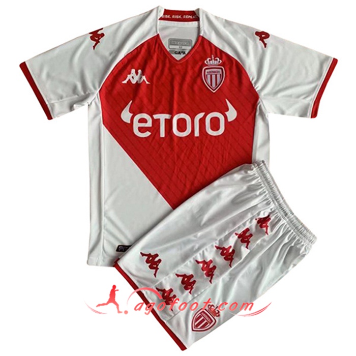 Nouveau Maillot de Foot AS Monaco Enfant Domicile 2022/2023