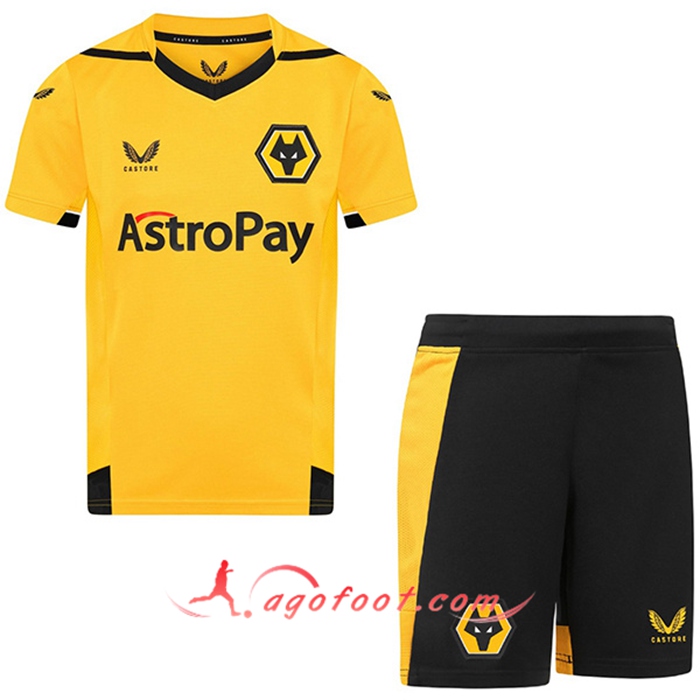 Nouveau Maillot de Foot Wolves Enfant Domicile 2022/2023