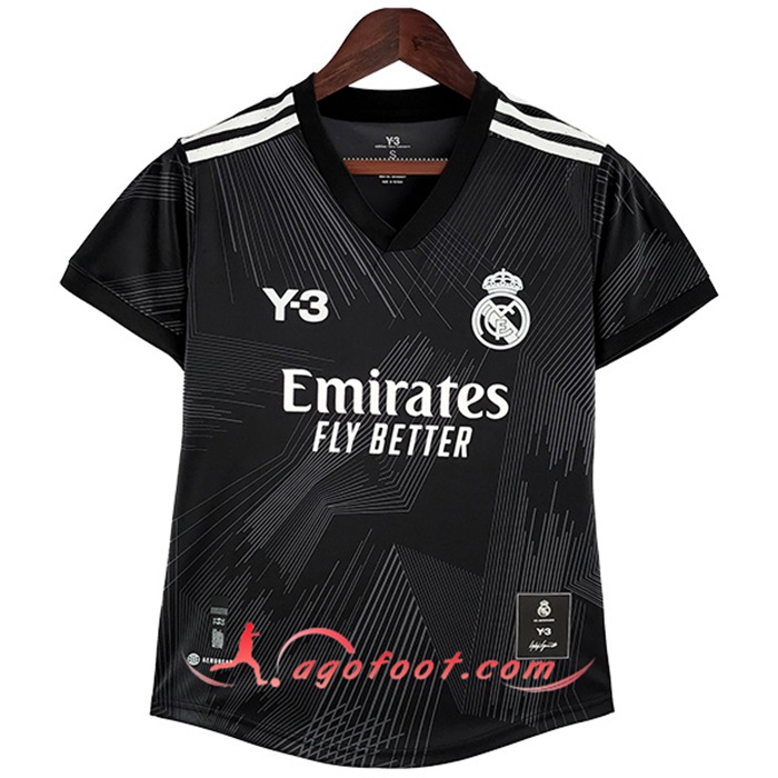 Maillot de Foot Real Madrid Femme Y3 Noir 2022/2023