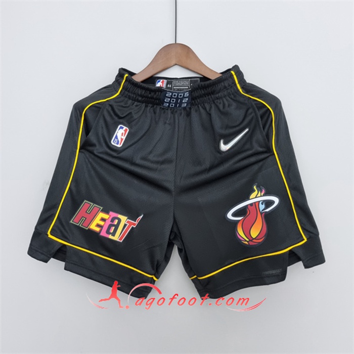 Shorts NBA Miami Heat 2022 Noir Urban Edition