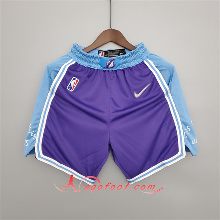 Shorts NBA Los Angeles Lakers 2022 Pourpre City Edition