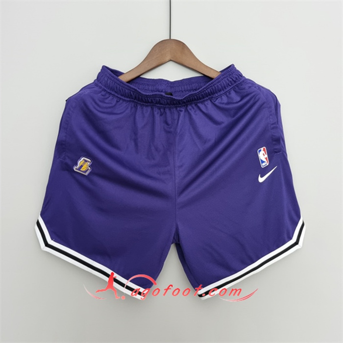 Shorts NBA Los Angeles Lakers 2022 Pourpre US Training