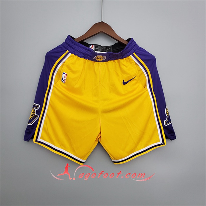 Shorts NBA Los Angeles Lakers Jaune