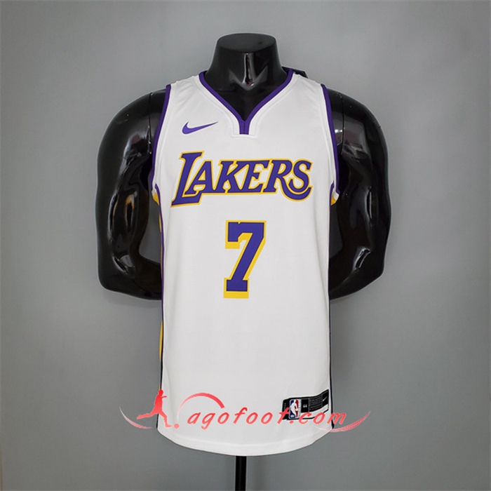Maillot Los Angeles Lakers (Anthony #7) Blanc/Pourpre
