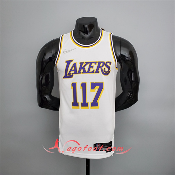 Maillot Los Angeles Lakers (Chief #117) Blanc 75th Anniversary X-BOX Joint
