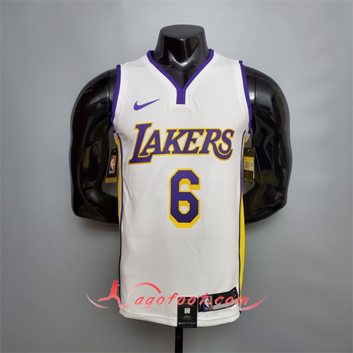 Maillot Los Angeles Lakers (James #6) Blanc