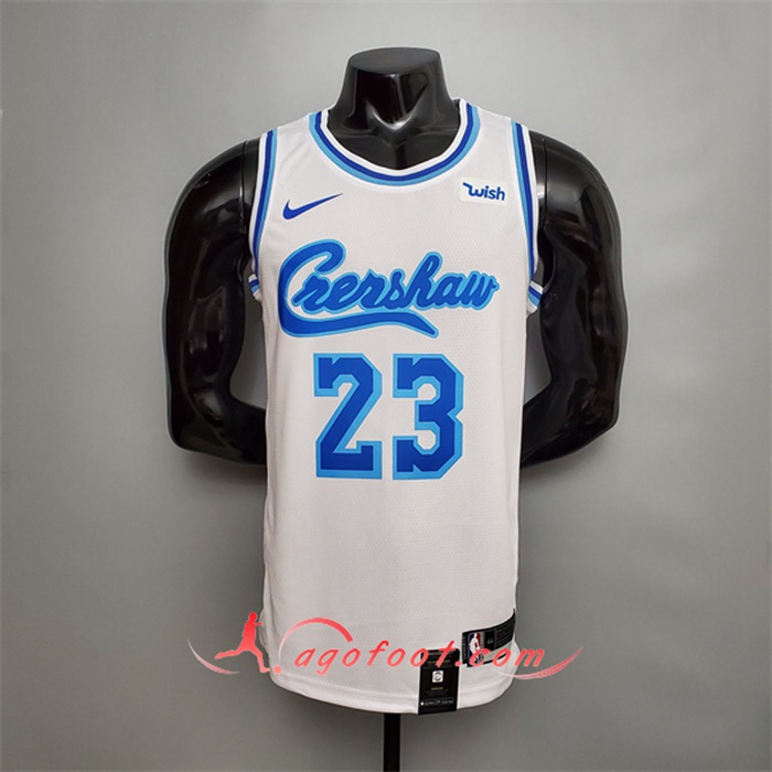 Maillot Los Angeles Lakers (James #23) Blanc