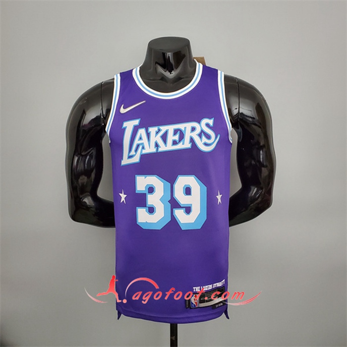 Maillot Los Angeles Lakers (Howard #39) Pourpre 75th Anniversary City Edition