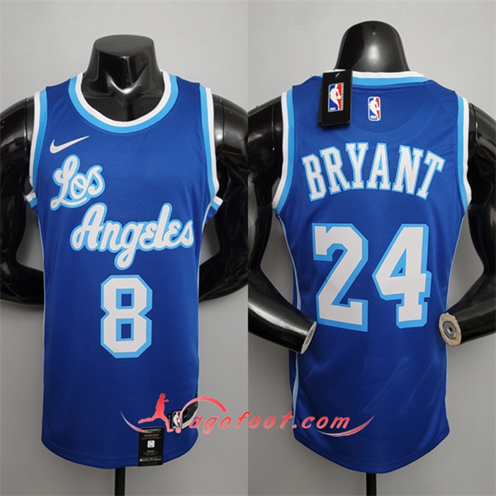 Maillot Los Angeles Lakers (Bryant #8) After (Bryant #24) Retro Bleu