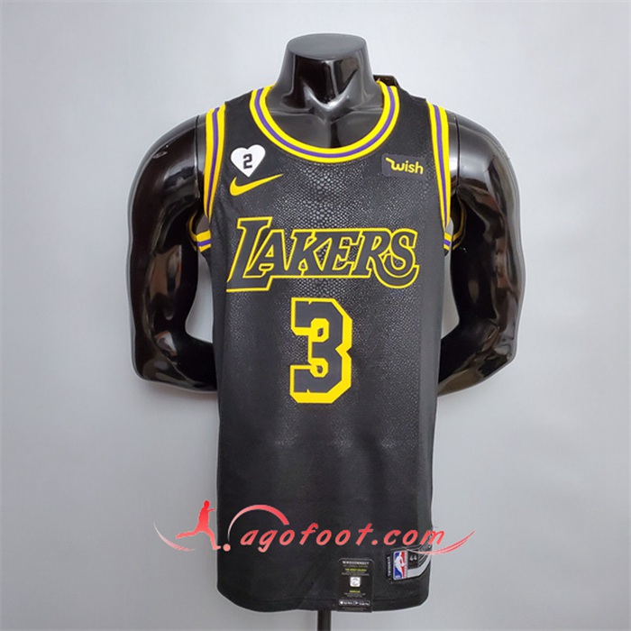 Maillot Los Angeles Lakers (Davis #3) Noir