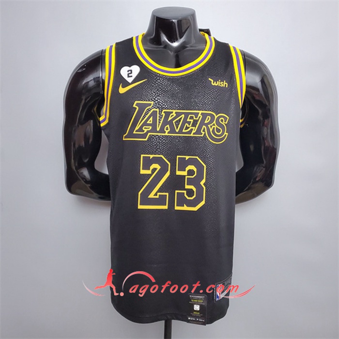 Maillot Los Angeles Lakers (James #23) Noir