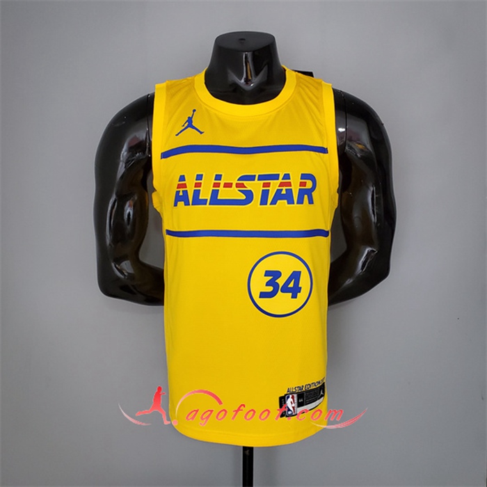 Maillot All-Star (Antetokounmpo #34) 2021 Jaune