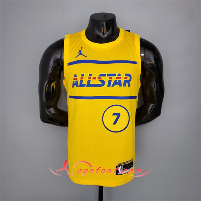 Maillot All-Star (Brown #7) 2021 Jaune