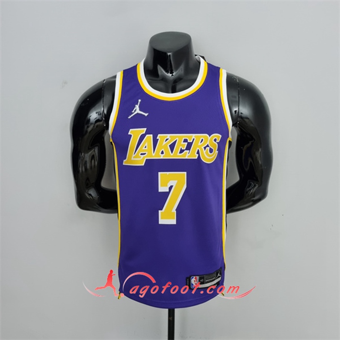 Maillot Los Angeles Lakers (Anthony #7) Pourpre 75th Anniversary