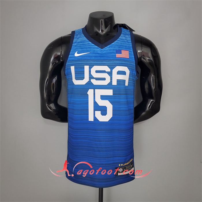 Maillot Jeux Olympiques (Booker #15) USA Team 2021 Bleu