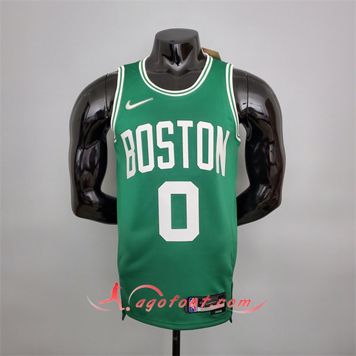 Maillot Boston Celtics (Tatum #0) Vert 75th Anniversary
