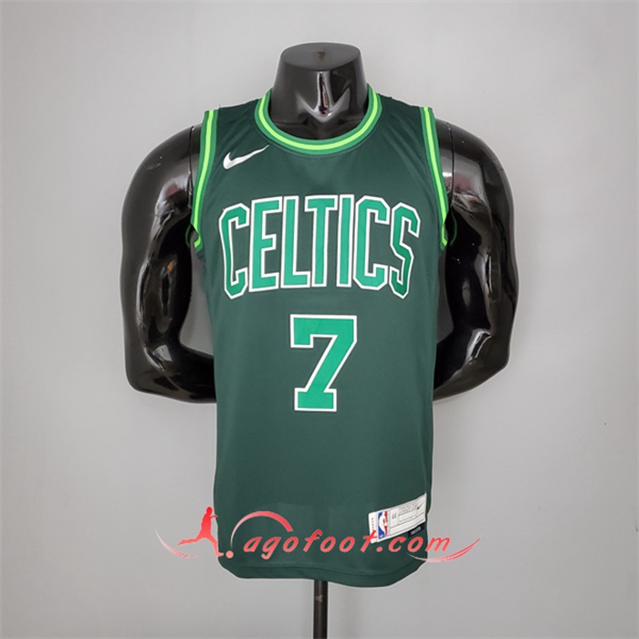 Maillot Boston Celtics (Brown #7) 2021 Vert Bonus Edition Dark