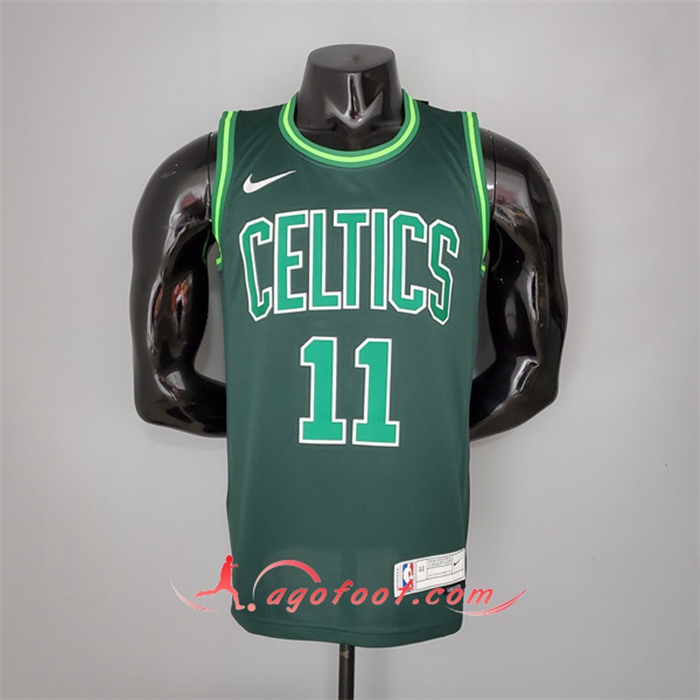 Maillot Boston Celtics (Irving #11) 2021 Vert Bonus Edition Dark