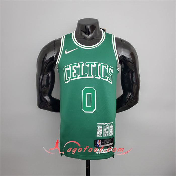 Maillot Boston Celtics (Tatum #0) 2022 Vert Teltes City Edition