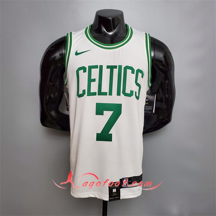 Maillot Boston Celtics (Brown #7) Blanc
