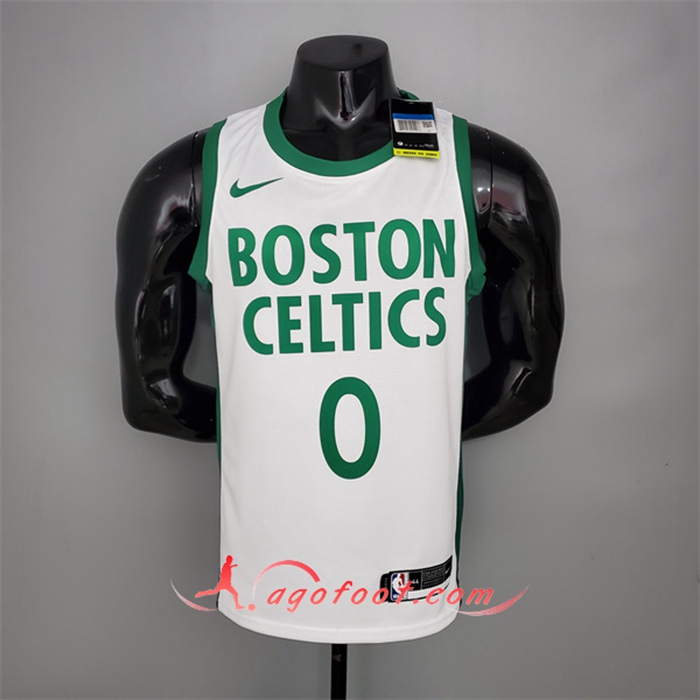Maillot Boston Celtics (Tatum #0) Blanc City Edition