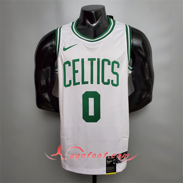 Maillot Boston Celtics (Tatum #0) Blanc