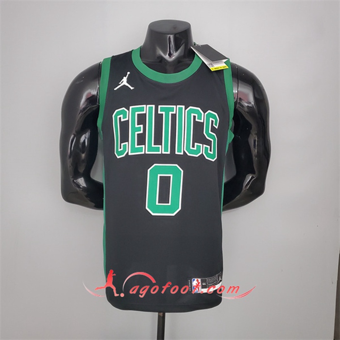 Maillot Boston Celtics (Tatum #0) Noir Jordan Theme