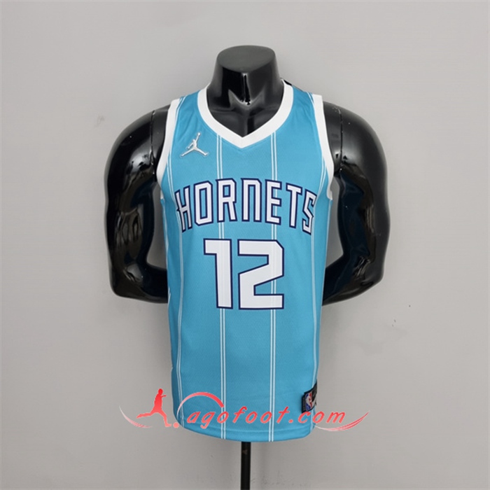 Maillot Charlotte Hornets (Oubre jr.#12) Bleu 75th Anniversary
