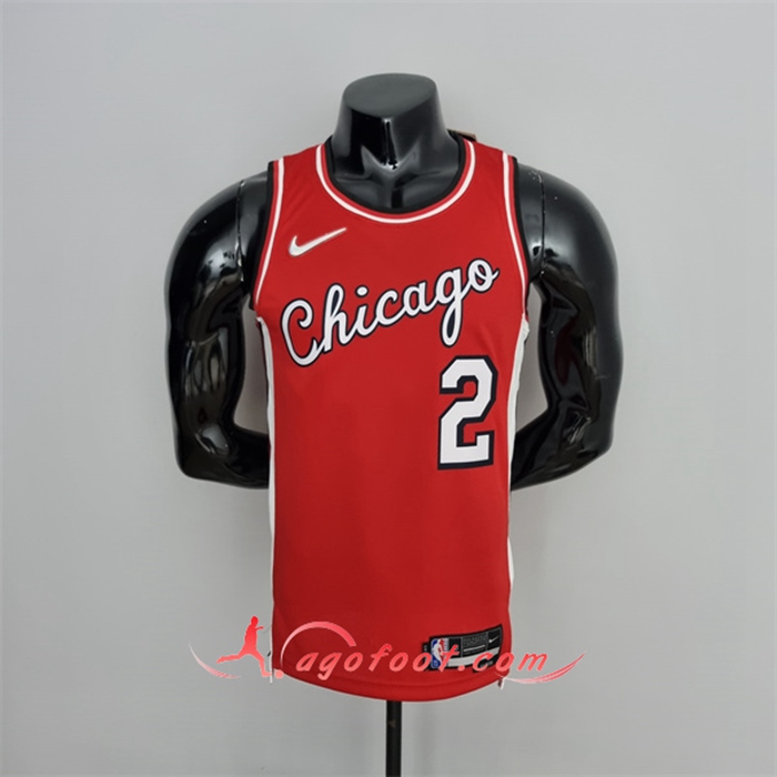 Maillot Chicago Bulls (Ball #2) Rouge 75th Anniversary City Edition