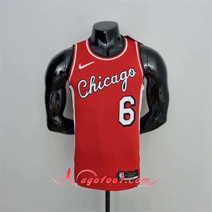 Maillot Chicago Bulls (Caruso #6) Rouge 75th Anniversary City Edition