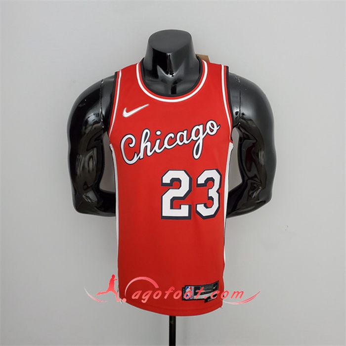 Maillot Chicago Bulls (Jordan #23) Rouge 75th Anniversary City Edition